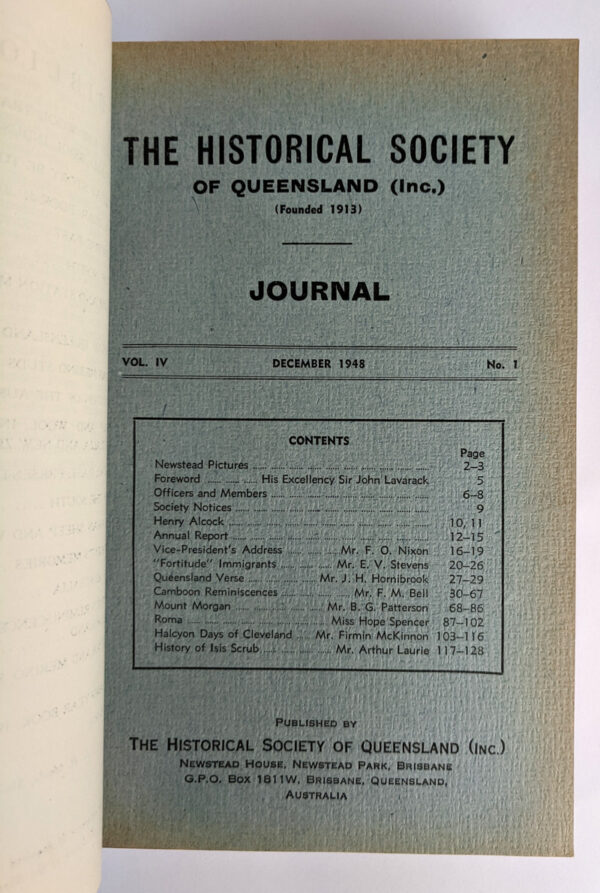 The Historical Society of Queensland Journal Vol. IV TOGETHER WITH Evolution of the Merino - Image 3