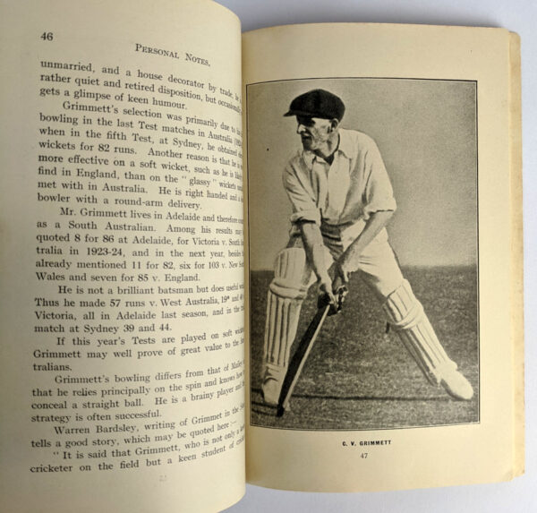 The Australian Cricket Team 1926 with Notes on Anglo-Australian Cricket from 1877 - Image 6