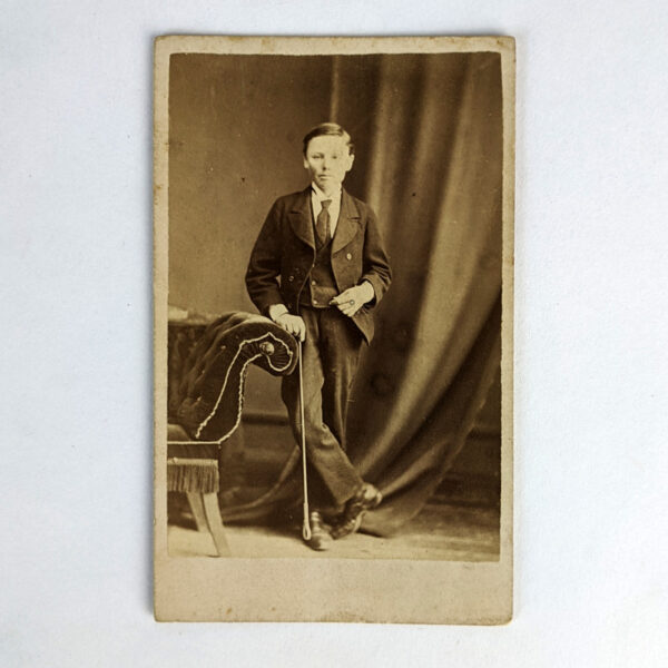 Carte de visite of a [Jockey?] Holding a Whip