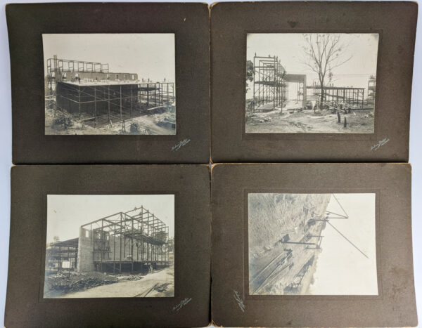 Lot of 4 Photographs, Queensland Distillery Construction