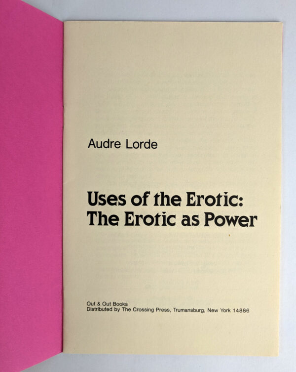 Uses of the Erotic: The Erotic as Power - Image 2