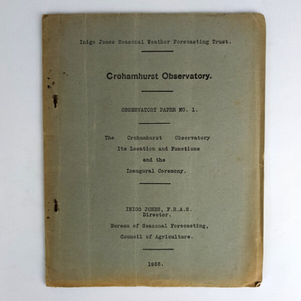 Crohamhurst Observatory Papers No. 1-6 - Image 2