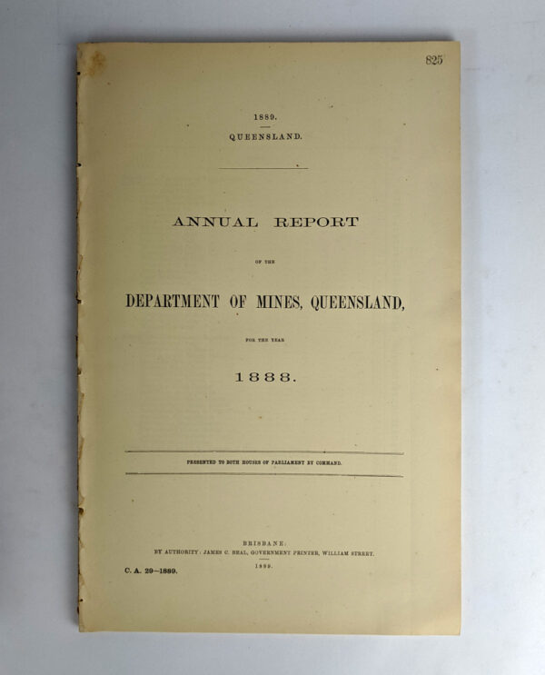 Annual Reports of the Queensland Department of Mines, 1877-1900 (24 Volumes) - Image 3