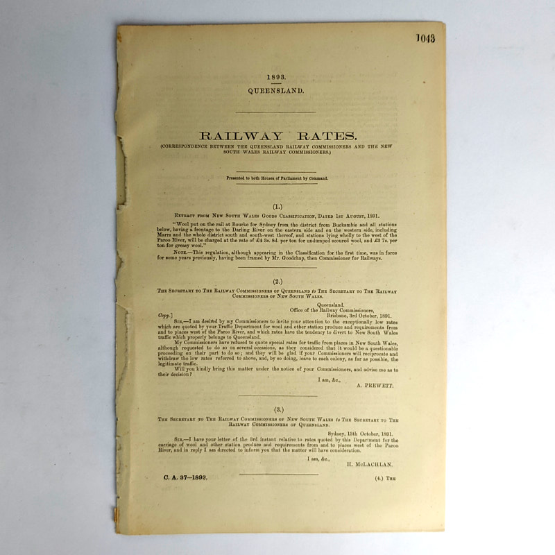Railway Rates - The Book Merchant Jenkins