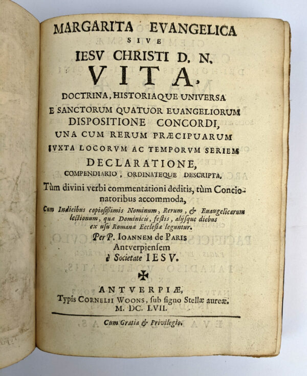 Margarita Evangelica sive Iesv Christi D. N. vita, - Image 3