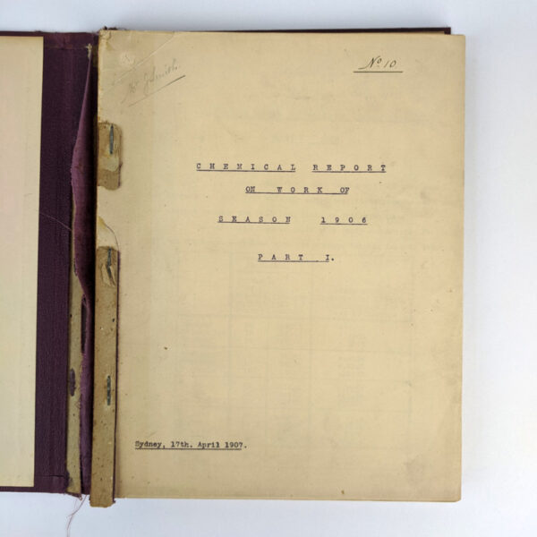 Chemical Report on Work of Season 1906 - Image 2