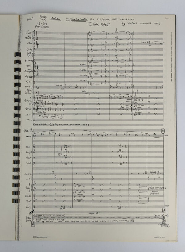 Two Improvisations for Didjeridu and Small Orchestra - Image 2