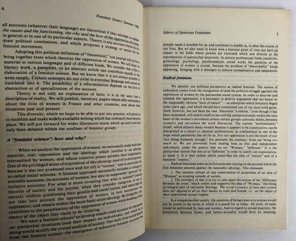 Feminist Issues Volume 1, Numbers 1, 2, 3 (3 Volumes) - Image 3