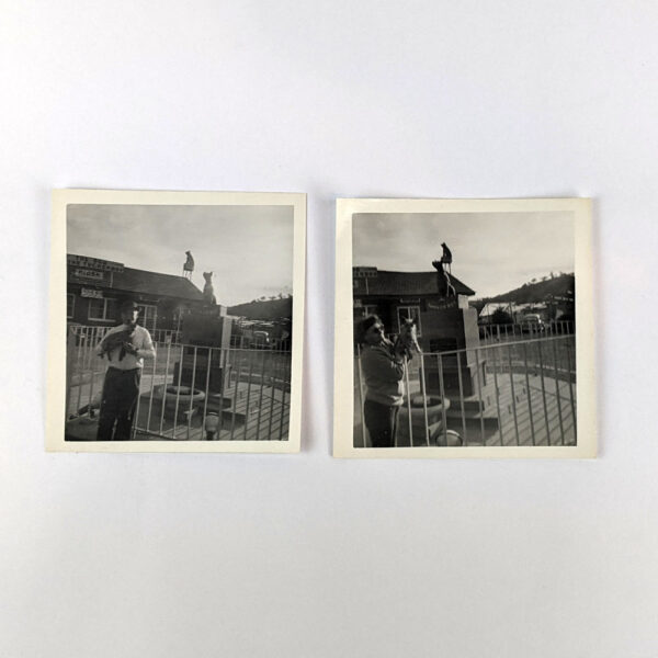 2 Snapshot Photographs at the Dog on the Tuckerbox Monument