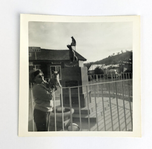 2 Snapshot Photographs at the Dog on the Tuckerbox Monument - Image 2