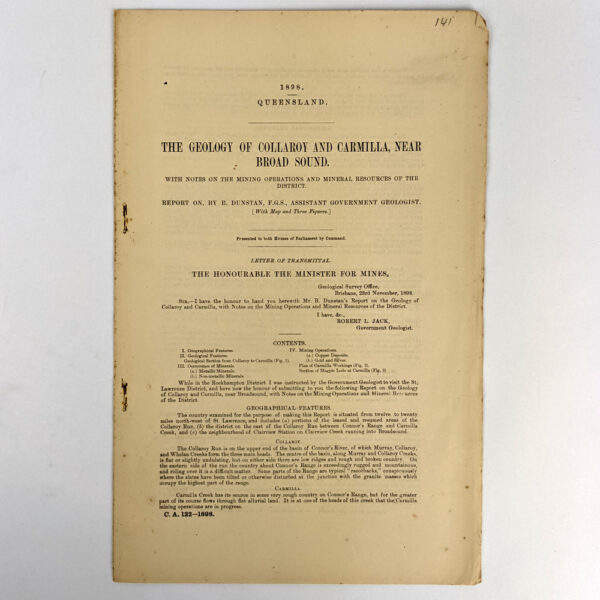 The Geology of Collaroy and Carmilla, Near Broad Sound