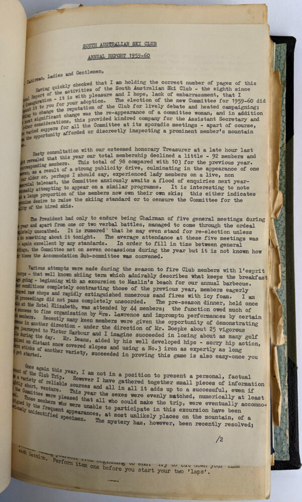 Archive of the South Australian Ski Club, 1952-1979 - Image 2