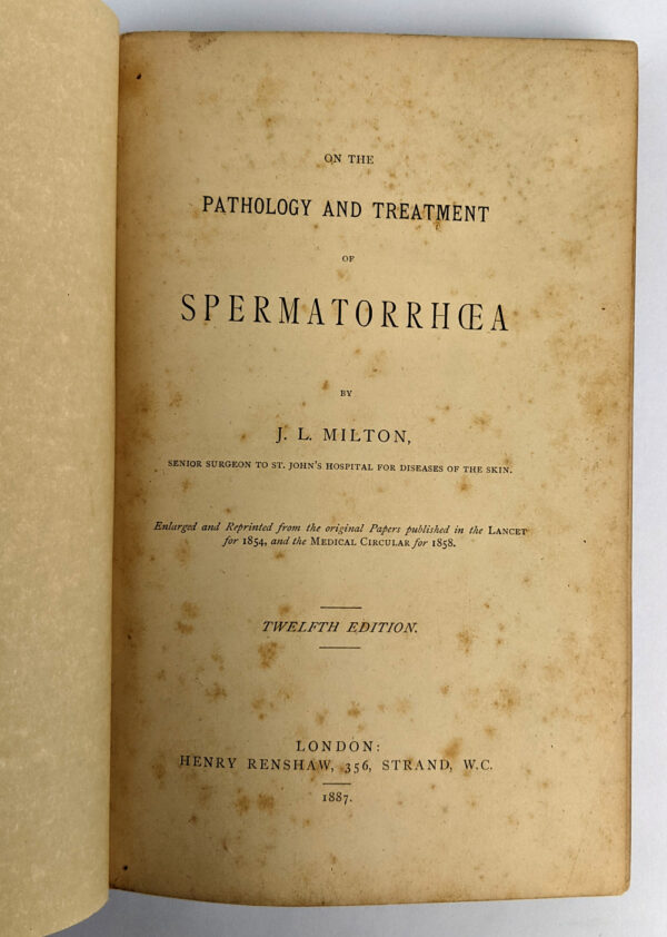 On the Pathology and Treatment of Spermatorrhoea - Image 2