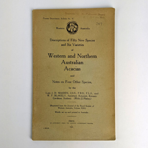 Description of Fifty New Species and Six Varieties of Western and Northern Australian Acacias and Notes on Four Other Species
