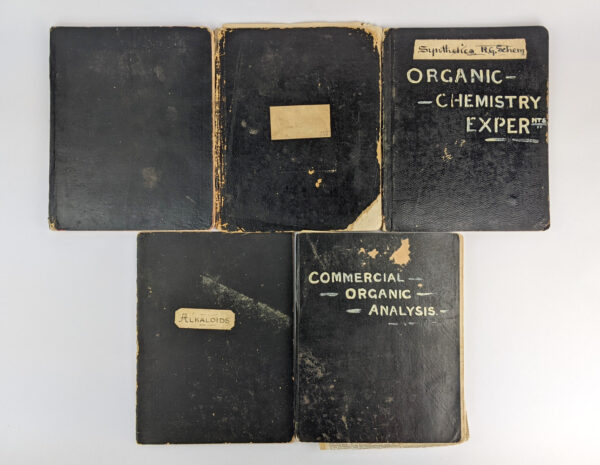 5 Chemistry Notebooks of Two Victorian School of Mines Teachers