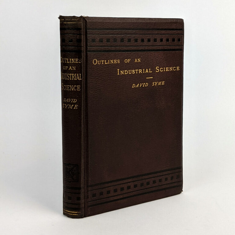 Outlines of an Industrial Science The Book Merchant Jenkins