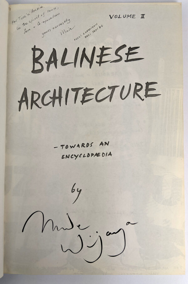 Balinese Architecture: Towards an Encyclopaedia Volume II - Image 3