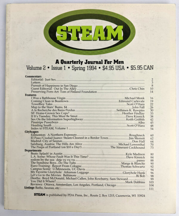 Steam: A Quarterly Journal for Men (3 Volumes, 12 Issues) - Image 6