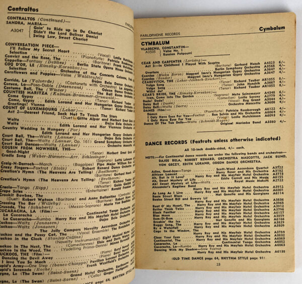 Parlophone General Catalogue 1935-6 - Image 2