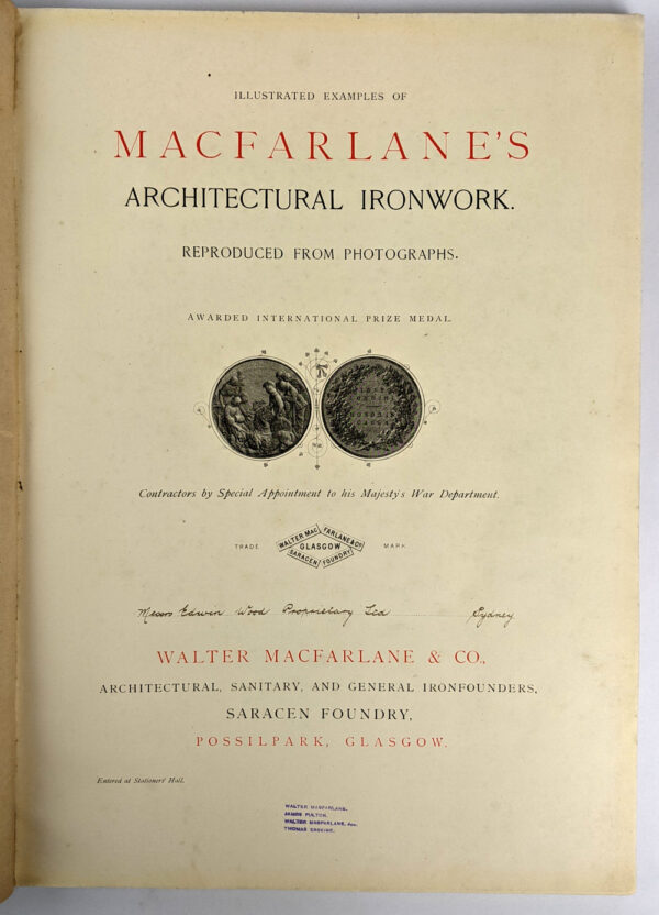 Illustrated Examples of MacFarlane's Architectural Ironwork - Image 2