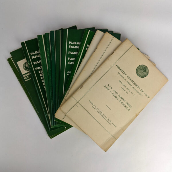N.S.W. Rain Forest Trees Parts I-X + Key to Major (12 Volumes)