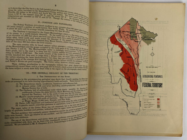 Report on a Geological Reconnaissance of the Federal Territory, with Special Reference to Available Building Materials, 1913 - Image 2