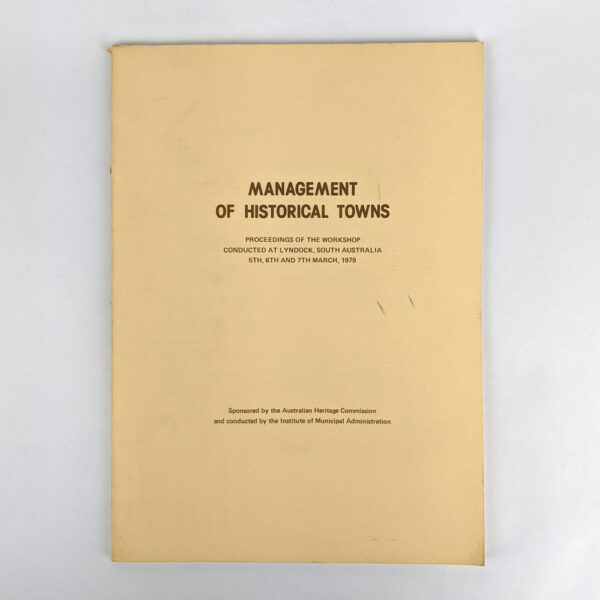 Management of Historical Towns