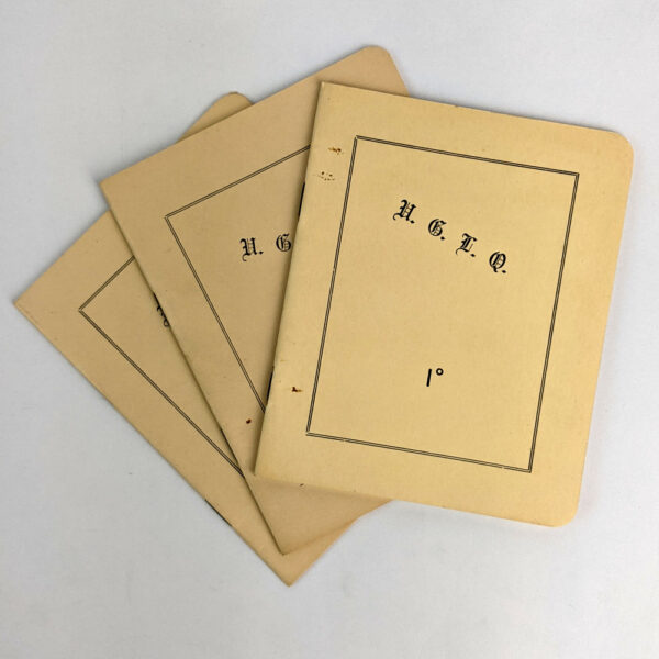 U. G. L. Q. Lecturettes on 1, 2, and 3 Degrees (3 Volumes)