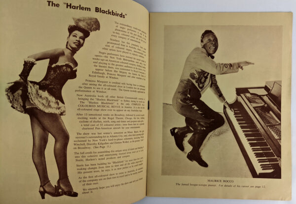 Harlem Blackbirds: 32 Sepia Stars: Souvenir Programme of Australia's First All Coloured Revue - Image 2