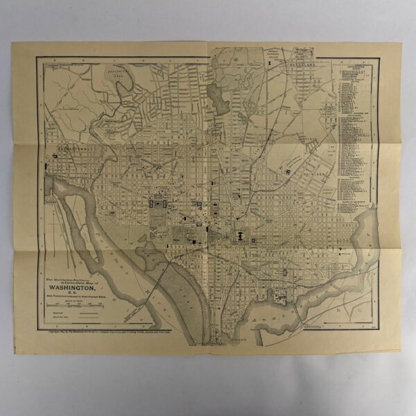 The Matthews-Northrup Up-to-date Map of Washington D. C.