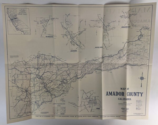 Map of Amador County, California. In the Heart of the Mother Lode - Image 2