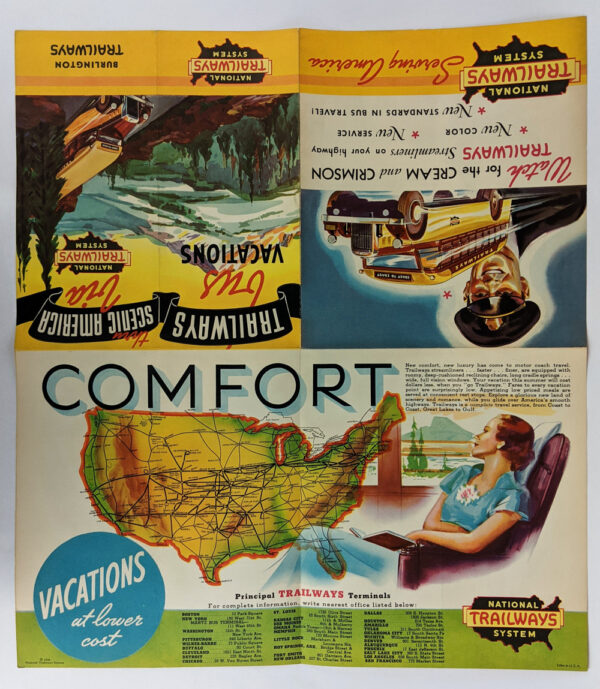 Trailways Bus Vacations Thru Scenic America Via National Trailways System - Image 3