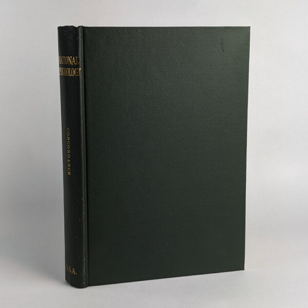 A Concordance of Selected Subjects Treated of in The Rational Psychology of Emanuel Swedenborg