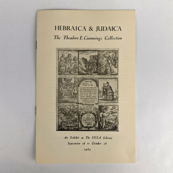 Hebraica & Judaica: The Theodore E. Cummings Collection