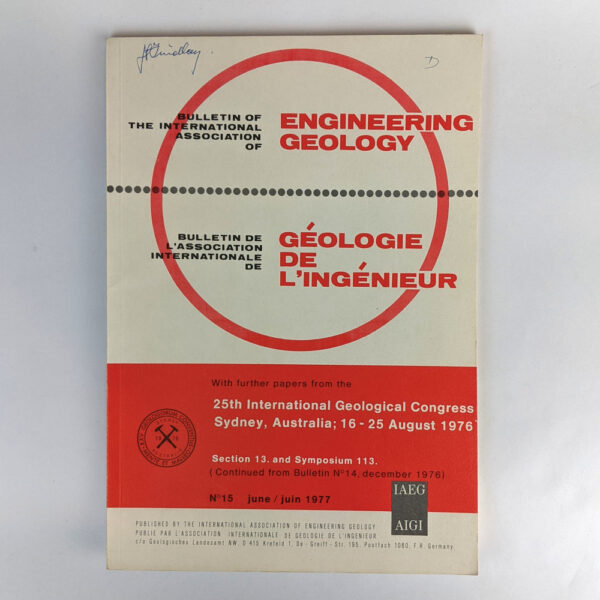 Further Papers from the 25th International Geological Congress, Sydney, Australia, 16-25 August 1976