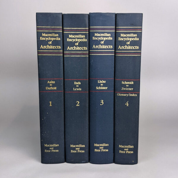 Macmillan Encyclopedia of Architects (4 Volumes)