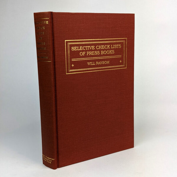 Selective Check Lists of Press Books