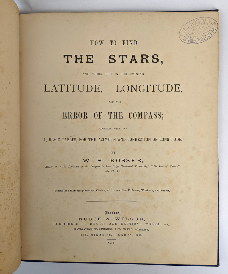 How to Find the Stars, and Their Use in Determining Latitude, Longitude, and the Error of the Compass; - Image 2