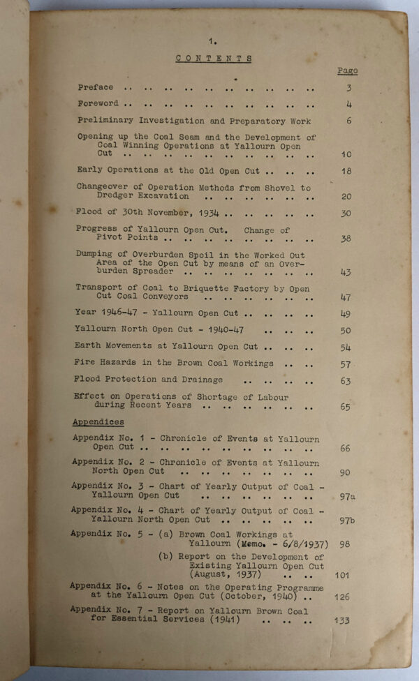 History of the Development of the Brown Coal Open Cut Workings at Yallourn - Image 2
