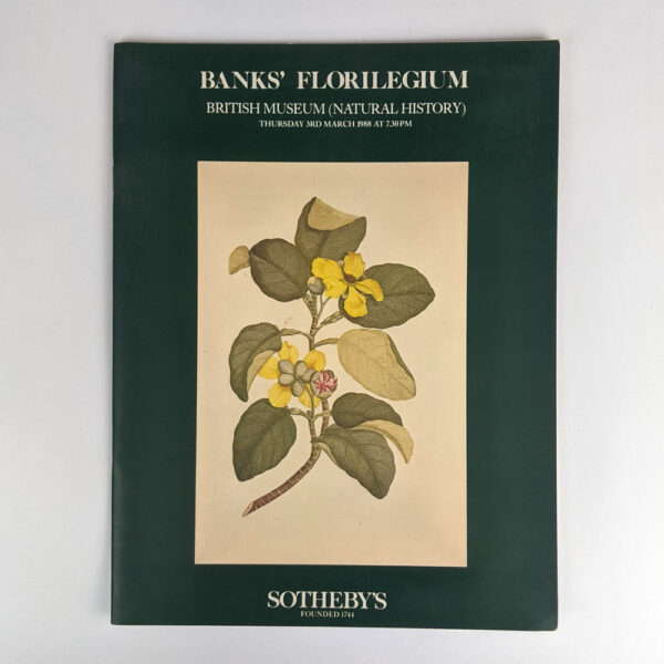 Banks' Florilegium: British Museum (Natural History), Thursday 3rd March 1988