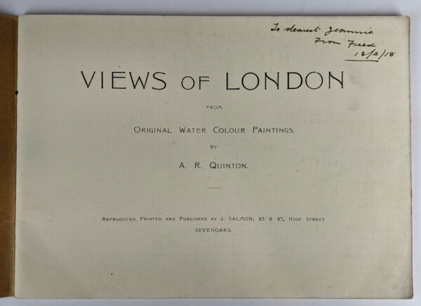 Views of London from Original Water Colour Paintings - Image 2
