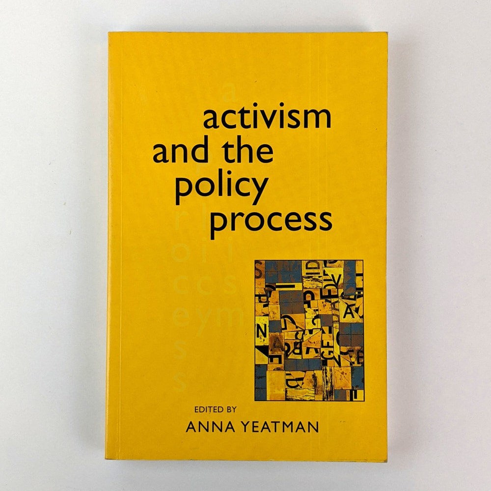 Activism and the policy process the book merchant jenkins