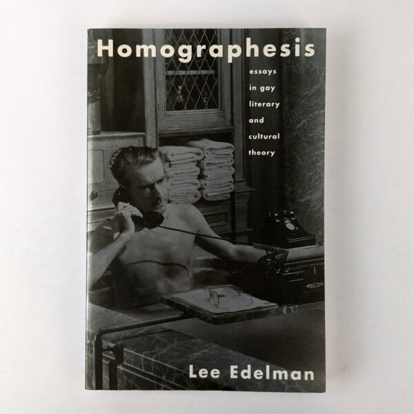 Homographesis: Essays in Gay Literary and Cultural Theory