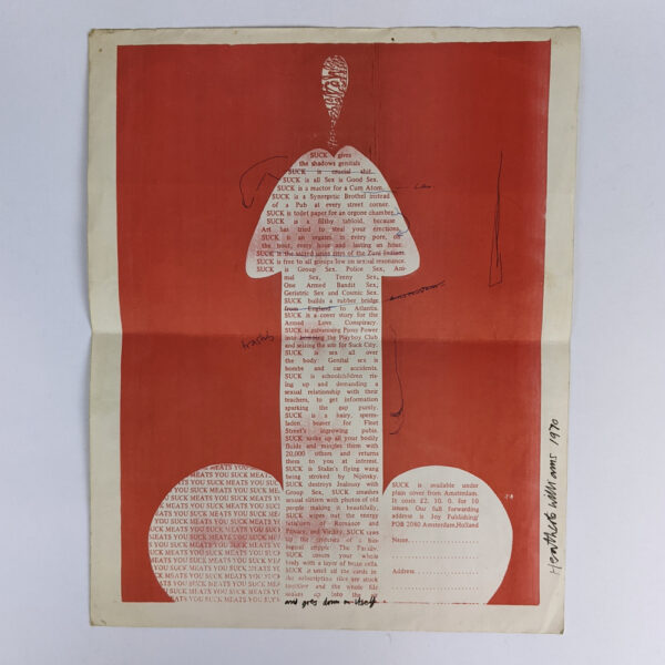 Suck Manifesto Poster + Original Typescript - Image 2