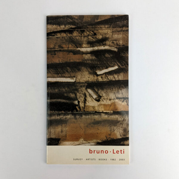 Bruno Leti: Survey, Artists Books, 1982-2003