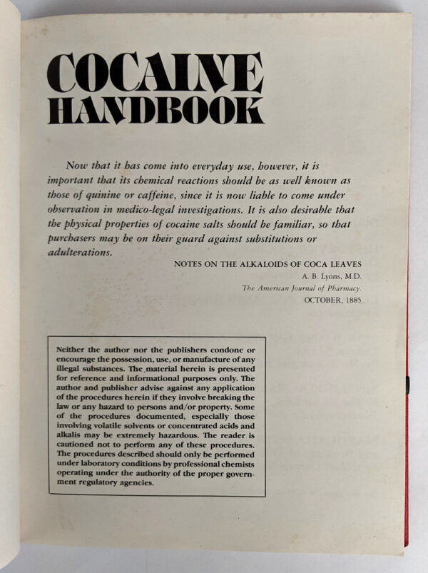 Cocaine Handbook: An Essential Reference - Image 4