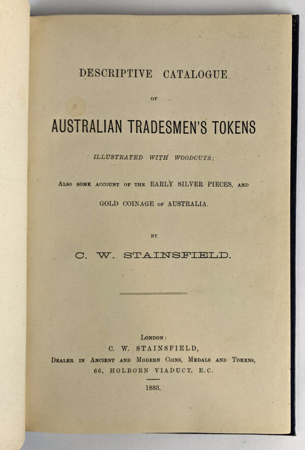 Descriptive Catalogue of Australian Tradesmen's Tokens: Illustrated with Woodcuts - Image 2