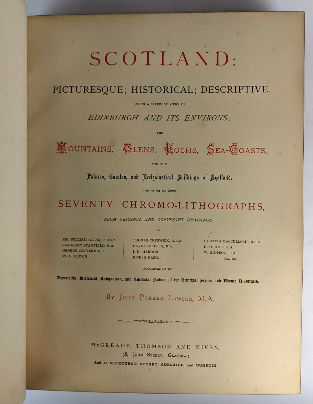 Scotland: Picturesque; Historical; Descriptive. - Image 4