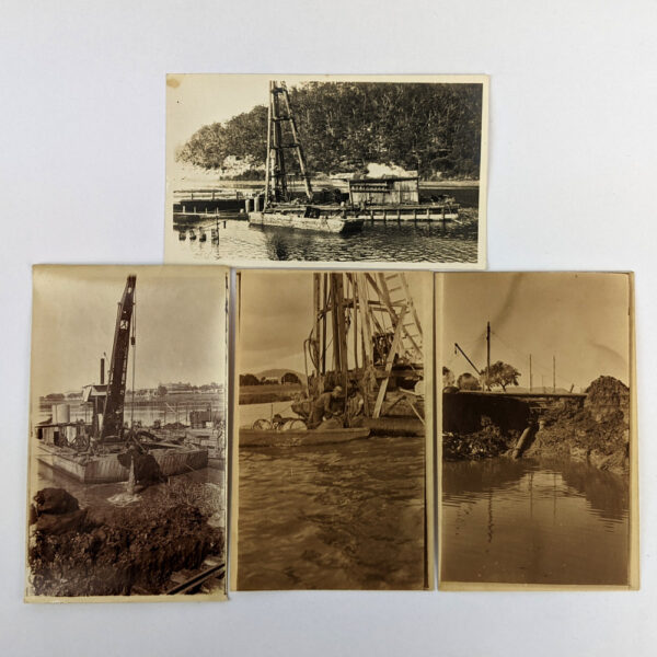 4 Photographs Laying Water and Sewage Pipes, Rockhampton, Queensland