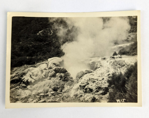 Lot of 7 Photographs Showing Geysers, Mud, and Lake, Rotorua Region, New Zealand - Image 4